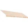Image de vidaXL Toile de store Multicolore Rayé 4,5x3,5 m