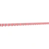 Image de vidaXL Volant de store rayé rouge et blanc, 4,5 m