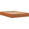 Image de vidaXL Lit en bois massif sans matelas pin brun cireux 140x200 cm