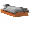 Image de vidaXL Lit en bois massif sans matelas pin brun cireux 90x190 cm