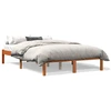 Image de vidaXL Lit en bois massif sans matelas pin brun cireux 140x200 cm