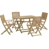 Image de vidaXL Ensemble de jardin 5 pièces en bois massif d'acacia