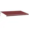 Image de vidaXL Store automatique avec LED rouge vin 600x300 cm