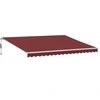 Image de vidaXL Store automatique avec LED rouge vin 450x350 cm