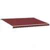 Image de vidaXL Store manuel avec LED rouge vin 500x350 cm