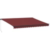 Image de vidaXL Store manuel avec LED rouge vin 450x350 cm