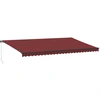 Image de vidaXL Store manuel avec LED rouge vin 600x350 cm