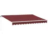 Image de vidaXL Auvent manuel rouge vin 350x250 cm