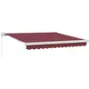 Image de vidaXL Auvent manuel rouge vin 300x250 cm