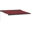 Image de vidaXL Auvent manuel rouge vin 450x300 cm