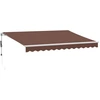 Image de vidaXL Store automatique avec LED, marron, 350 x 250 cm