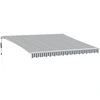 Image de vidaXL Store automatique avec LED anthracite et blanc 400 x 300 cm