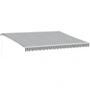 Image de vidaXL Store manuel avec LED Anthracite & Blanc 450x350 cm