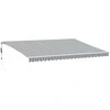 Image de vidaXL Store automatique avec LED Anthracite & Blanc 500x350 cm