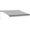 Image de vidaXL Store manuel anthracite & blanc 400x350 cm