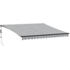 Image de vidaXL Store automatique avec LEDs Anthracite & Blanc 400x350 cm