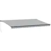 Image de vidaXL Store manuel avec LEDs Anthracite & Blanc 600x350 cm