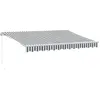 Image de vidaXL Store manuel anthracite & blanc 350x250 cm