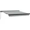 Image de vidaXL Marquise rétractable Anthracite et Blanc 3x2,5 m Tissu & Aluminium