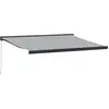 Image de vidaXL Auvent rétractable Anthracite et Blanc 4,5x3 m Tissu & Aluminium