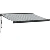 Image de vidaXL Marquise rétractable Anthracite & Blanc 3,5x2,5 m Tissu & Aluminium