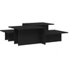 Image de vidaXL Tables basses 2pcs Noir Bois composite