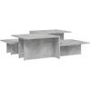 Image de vidaXL Tables basses 2 pcs. Gris béton Bois composite
