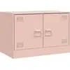 Image de vidaXL Armoire TV rose 67x39x44 cm Acier