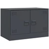Image de vidaXL Armoire TV anthracite 67x39x44 cm Acier