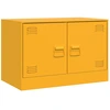 Image de vidaXL Armoire TV jaune moutarde 67x39x44 cm Acier