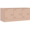 Image de vidaXL Armoire TV rose 99x39x44 cm Acier