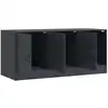 Image de vidaXL Armoire TV anthracite 99x39x44 cm Acier