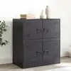 Image de vidaXL Sideboard noir 67x39x73 cm acier