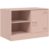 Image de vidaXL Armoire TV rose 67x39x44 cm Acier