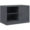 Image de vidaXL Armoire TV anthracite 67x39x44 cm Acier