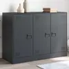 Image de vidaXL Sideboard Anthracite 99x39x73 cm Acier