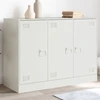 Image de vidaXL Sideboard blanc 99x39x73 cm acier