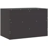 Image de vidaXL Armoire TV noire 67x39x44 cm Acier