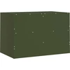 Image de vidaXL Armoire TV vert olive 67x39x44 cm Acier