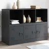 Image de vidaXL Sideboard Anthracite 99x39x73 cm Acier