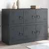 Image de vidaXL Sideboard Anthracite 99x39x73 cm Acier