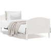 Image de vidaXL Lit en pin massif sans matelas blanc 90x200 cm