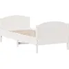 Image de vidaXL Lit en pin massif sans matelas blanc 75x190 cm