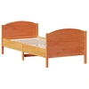 Image de vidaXL Lit en bois massif sans matelas pin brun cireux 75x190 cm