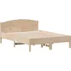 Image de vidaXL Lit en bois massif sans matelas 135x190 cm pin
