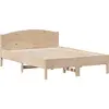 Image de vidaXL Lit en bois massif sans matelas 120x190 cm pin