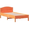 Image de vidaXL Lit en bois massif sans matelas pin brun cireux 90x190 cm