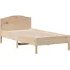 Image de vidaXL Lit en bois massif sans matelas 75x190 cm pin