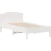 Image de vidaXL Lit en pin massif sans matelas blanc 75x190 cm
