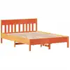 Image de vidaXL Lit en bois massif sans matelas pin brun cireux 140x200 cm
